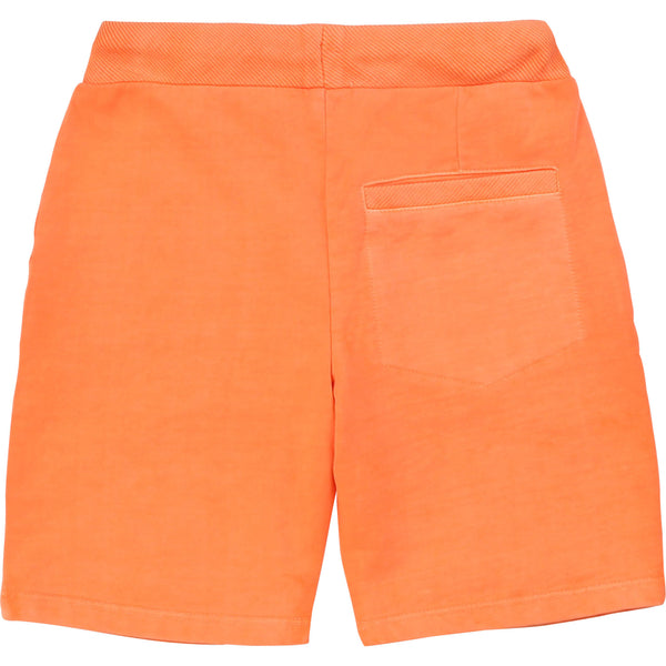 Orange French Terry Shorts