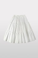 NC White Eyelet Midi Skirt