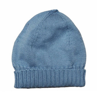 Blue Ribbed Hat