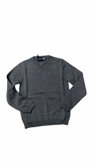 Dark Grey Vneck Sweater