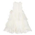 Cream Tiered Party Dress
