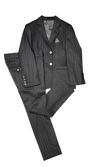Grey Lapera Pattern 2 Button Suit