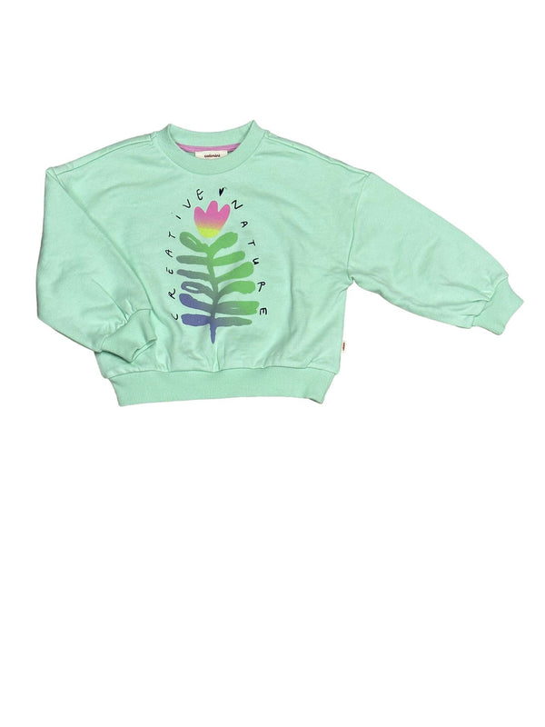 CAT Johanna Mint Nature Graphic Sweatshirt