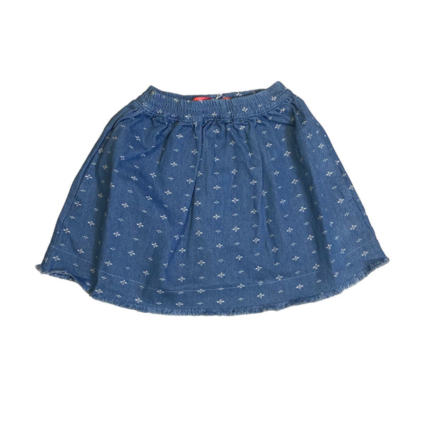 SJ Denim Embroidered Skirt