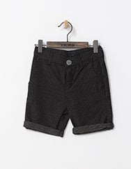 Black Shorts With Stitching Detail