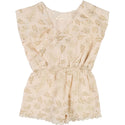 Cream French Embroidered Romper