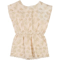 Cream French Embroidered Romper