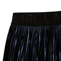KL Navy Pleated Midi Skirt