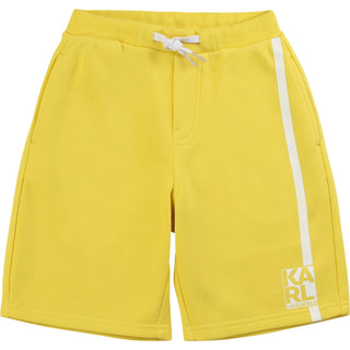 Yellow Logo Detail Shorts