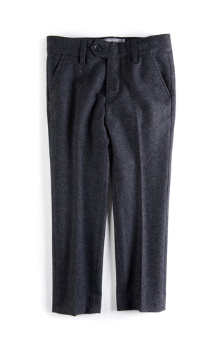 Charcoal Tailored Wool Pants