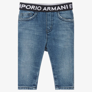 AJ Denim Logo Pants