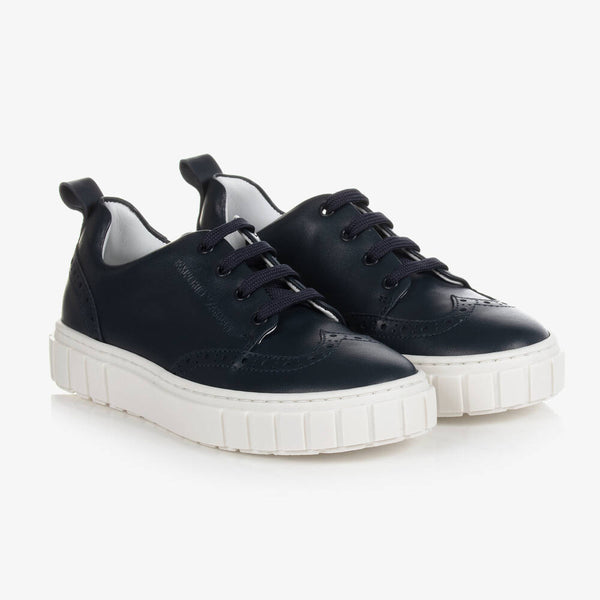 AJ Navy Lace Up Sneakers