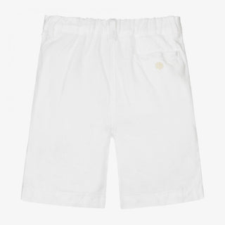 White Linen Shorts