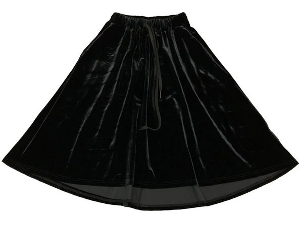 NNM Black Velour Circle Skirt