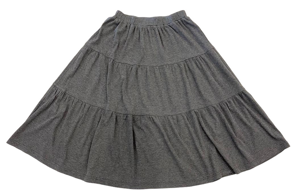 NNM Grey Tibbed Tiered Skirt | The Red Balloon