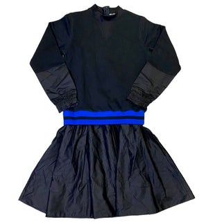 PL Black Sweatdress w/Blue Stripe