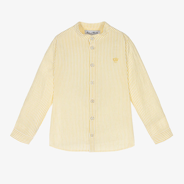 TAR Pale Yellow Striped Shirt